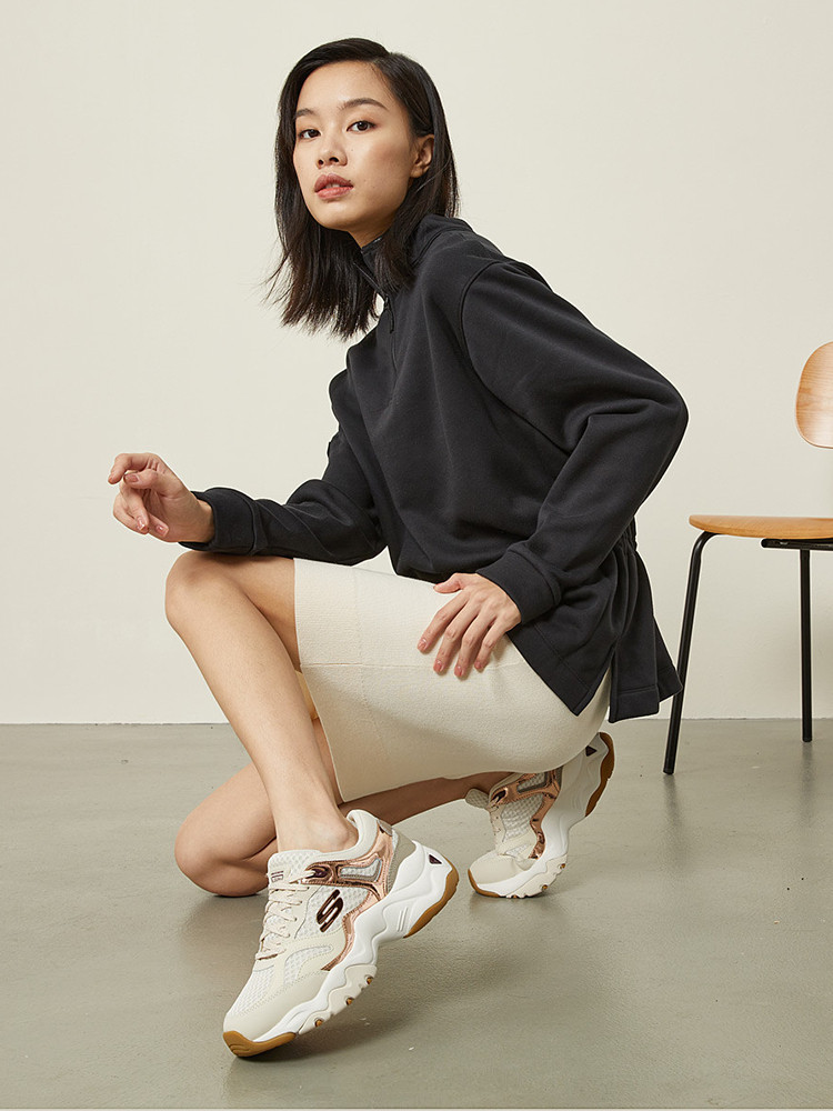 SKECHERS 斯凯奇 22年秋季款 女式厚底老爹鞋休闲鞋 12958 双重优惠折后￥239包邮 3色可选