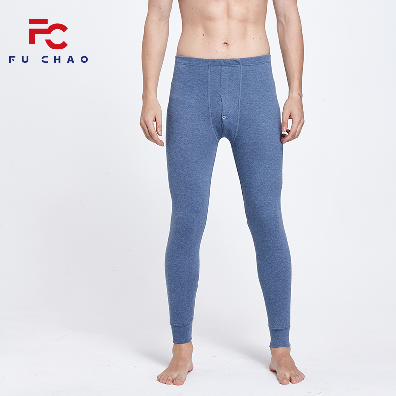 Mens quần mùa thu mens đơn niên và trẻ cơ thể vào mùa xuân và mùa thu mỏng bông đáy quần cotton quần dòng sửa chữa.