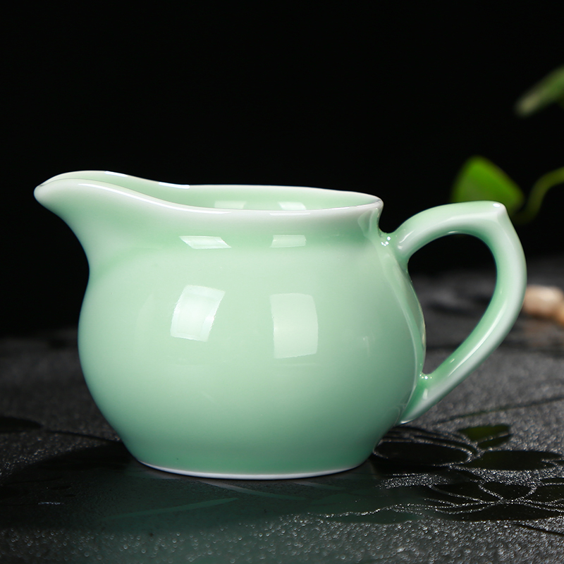 Sản phẩm duy nhất celadon bộ trà bìa bát ấm trà cá tách trà rửa chén trà khăn trà trà trà clip trà sáu lễ quý ông trà phụ kiện - Trà sứ bộ ấm pha trà