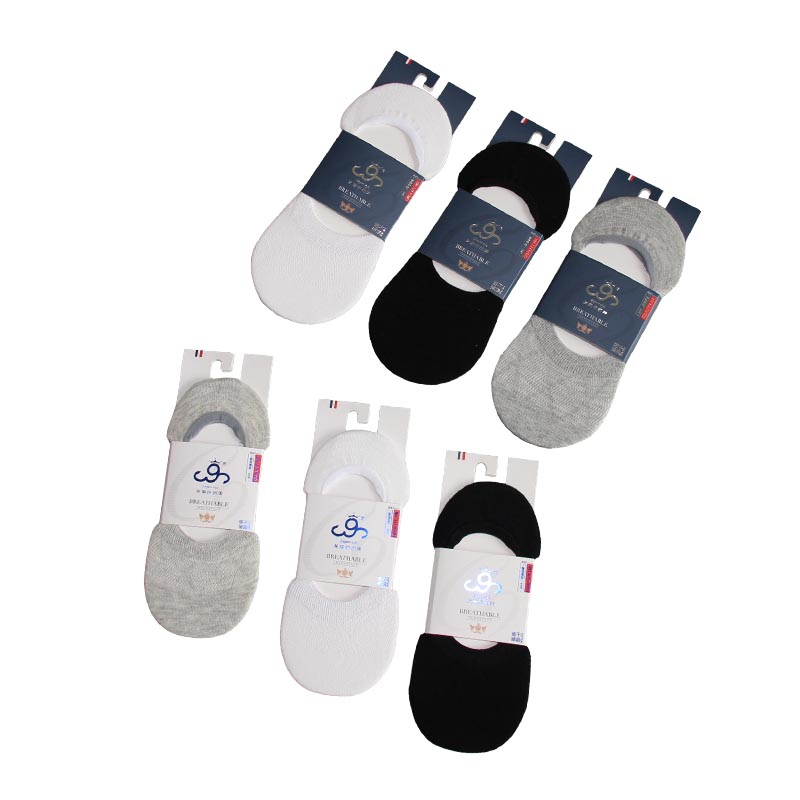 Mùa hè siêu mỏng vớ vô hình, vớ cotton, mu bàn chân, lưới thoáng khí, màu sắc rắn, nam giới và phụ nữ các cặp vợ chồng