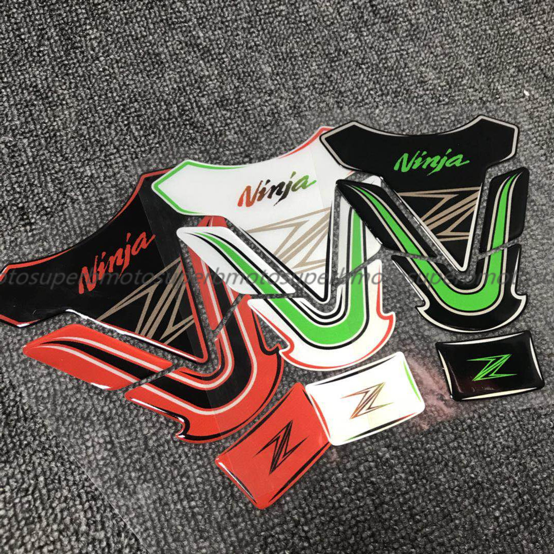 Kawasaki Ninja general locomotive fuel tank stickers fish bone stickers sports car decals 3D glue stickers