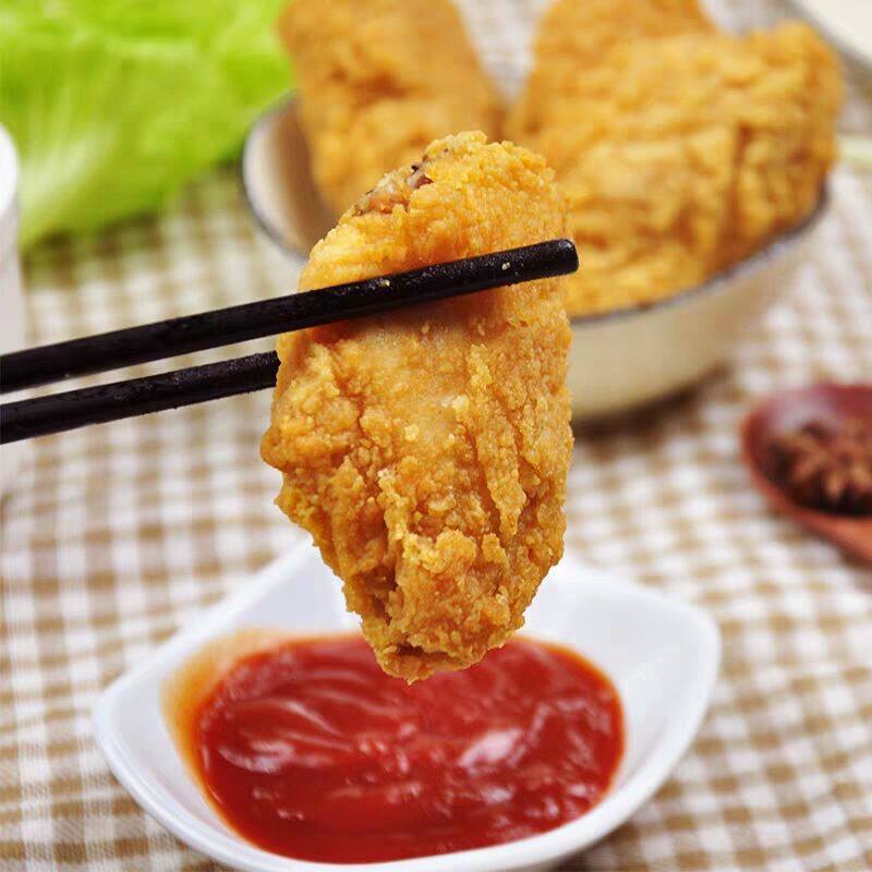 Fried chicken wings in oil fried chicken wings in wheat spicy chicken wings in 1kg frozen semi-finished products about 20