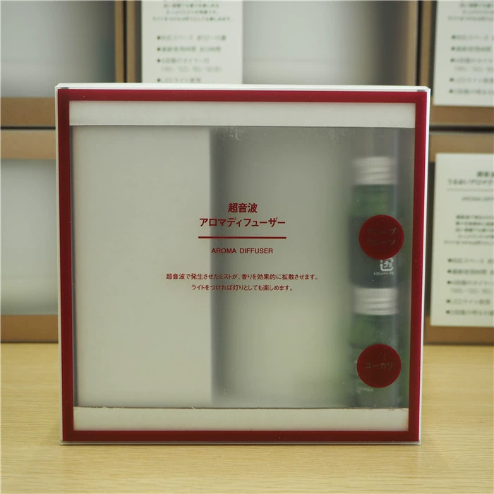 MUJI Muji Gift Nhật Bản Siêu âm Nước hoa Đèn Tinh dầu Máy tạo độ ẩm Máy ánh sáng ban đêm - Máy giữ ẩm