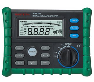 MAS5205 Digital Insulation Resistance Tester MASTECH Electronic Shift Mega Euro Meter