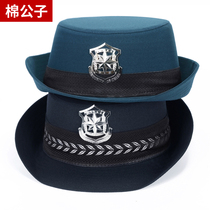 New womens security hat security cap female security big edge hat female security flanging hat crimping