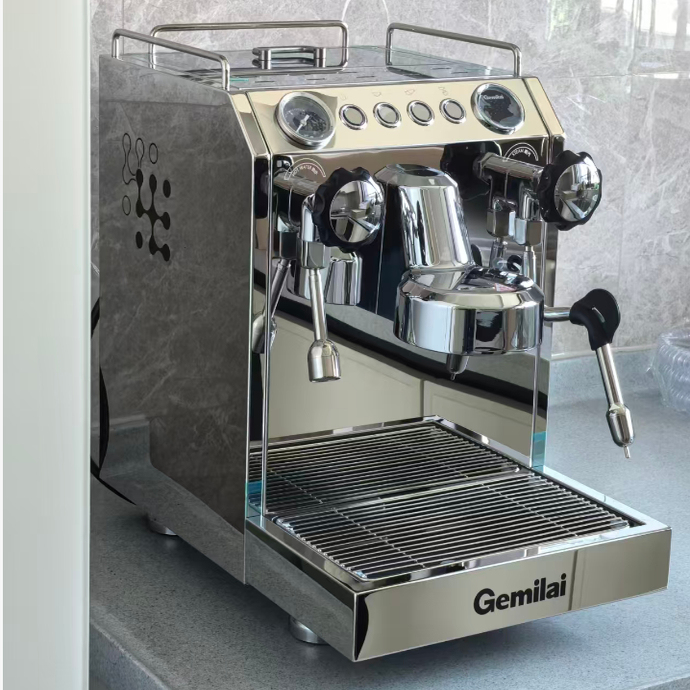 Gemilai Crm3145/3149 Commercial Semi-Automatic Coffee Machine for Home Use, Italian Style, Commercial Milk Tea Shop