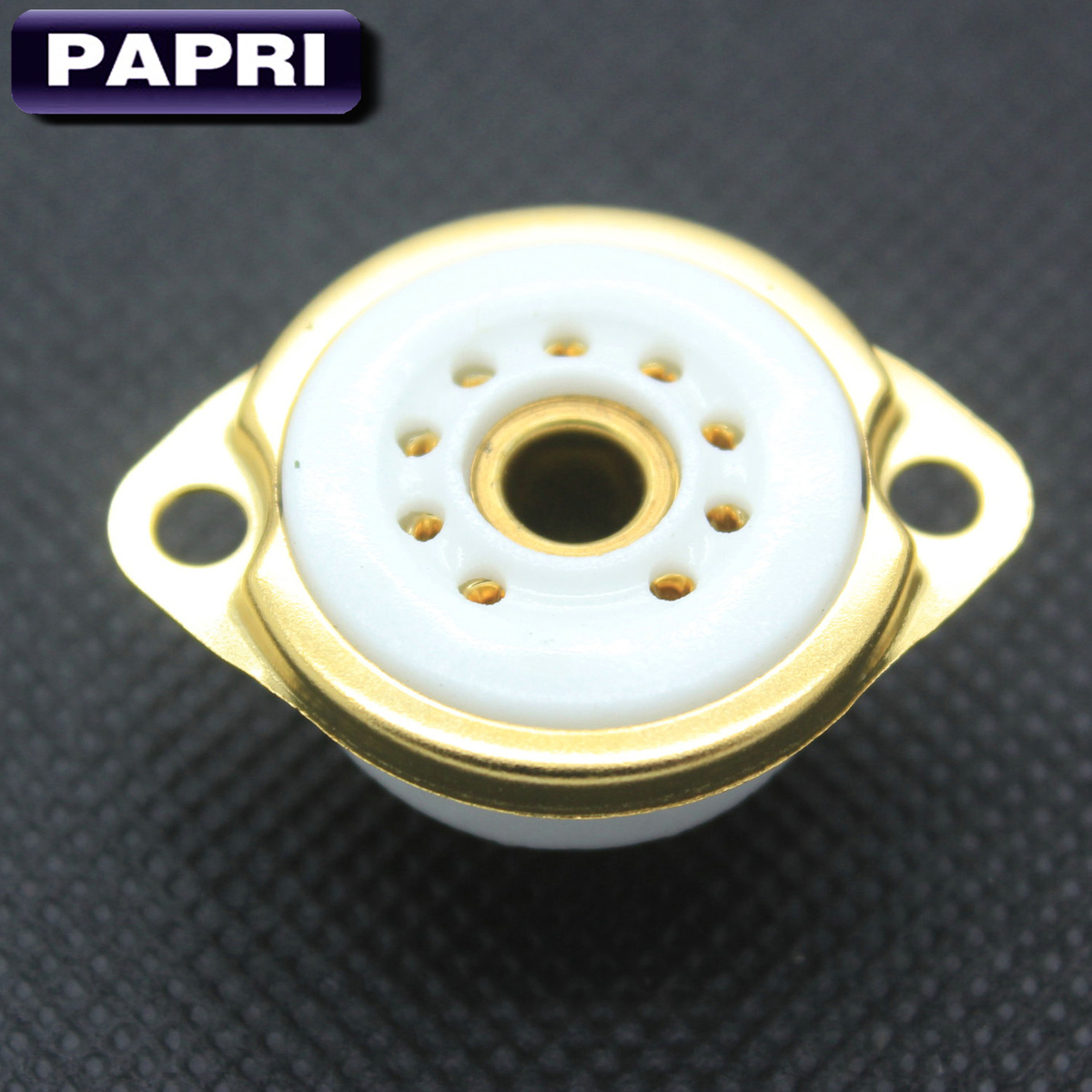 Premium ceramic small 9-foot vacuum tube seat Phosphorus Bronze Gilded Small Nine Foot Pipe Socket Hitch Shelter 12AU7 12AU7 12AX7 12AX7 ECC83 ECC83 ECC82 6922