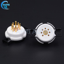 EIZZ small 7-pin electronic tube holder beryllium copper gold-plated seven-pin bulb socket suitable for 6Z4 6X4 EF95 6J1 6J4