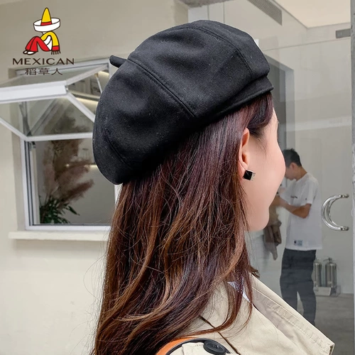 Универсальный модный демисезонный берет, тонкая японская брендовая шапка