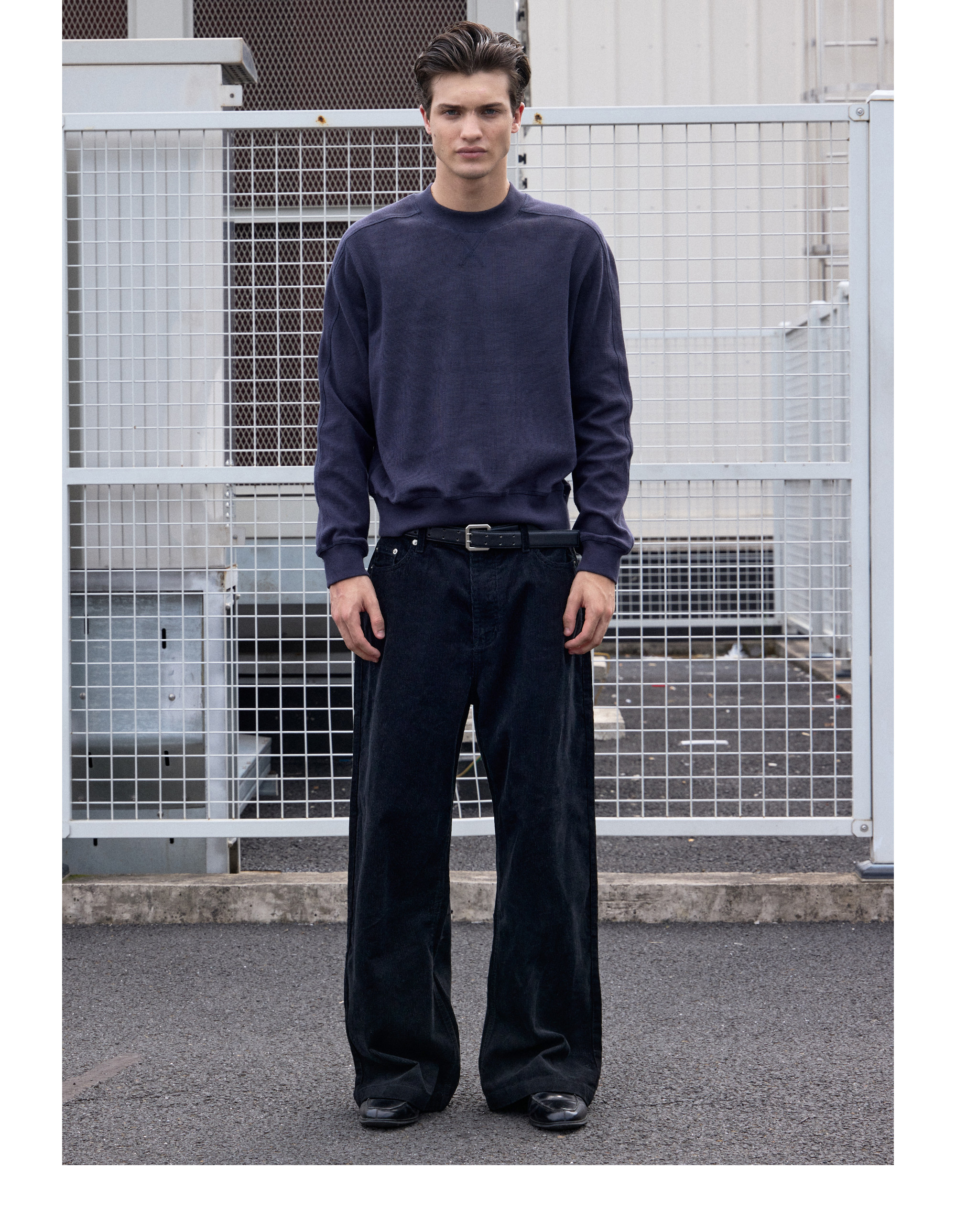 VLABMADE Light Wash Wide-Leg Trousers