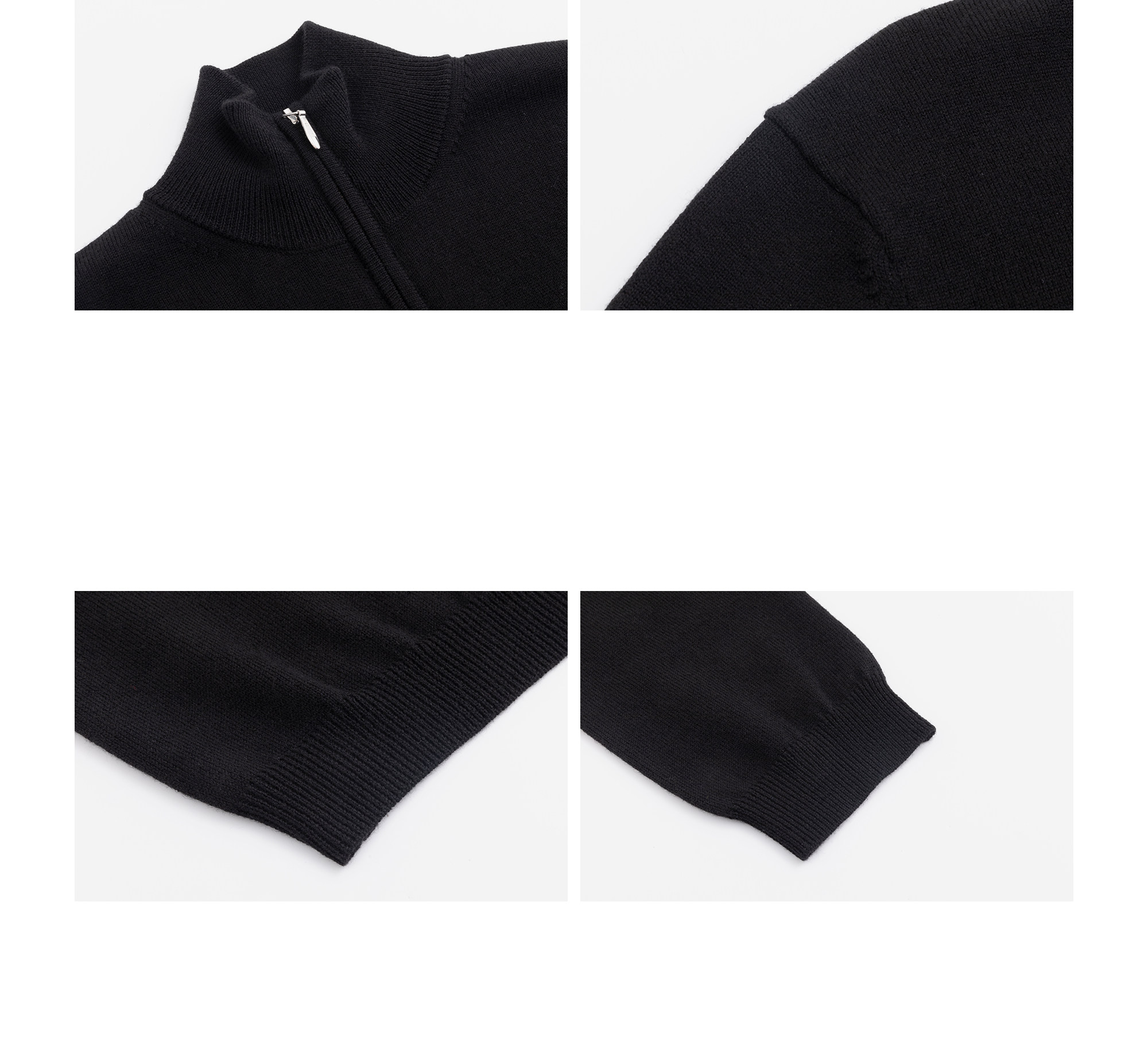 VLABMADE 50% Wool Zip-Up Cardigan