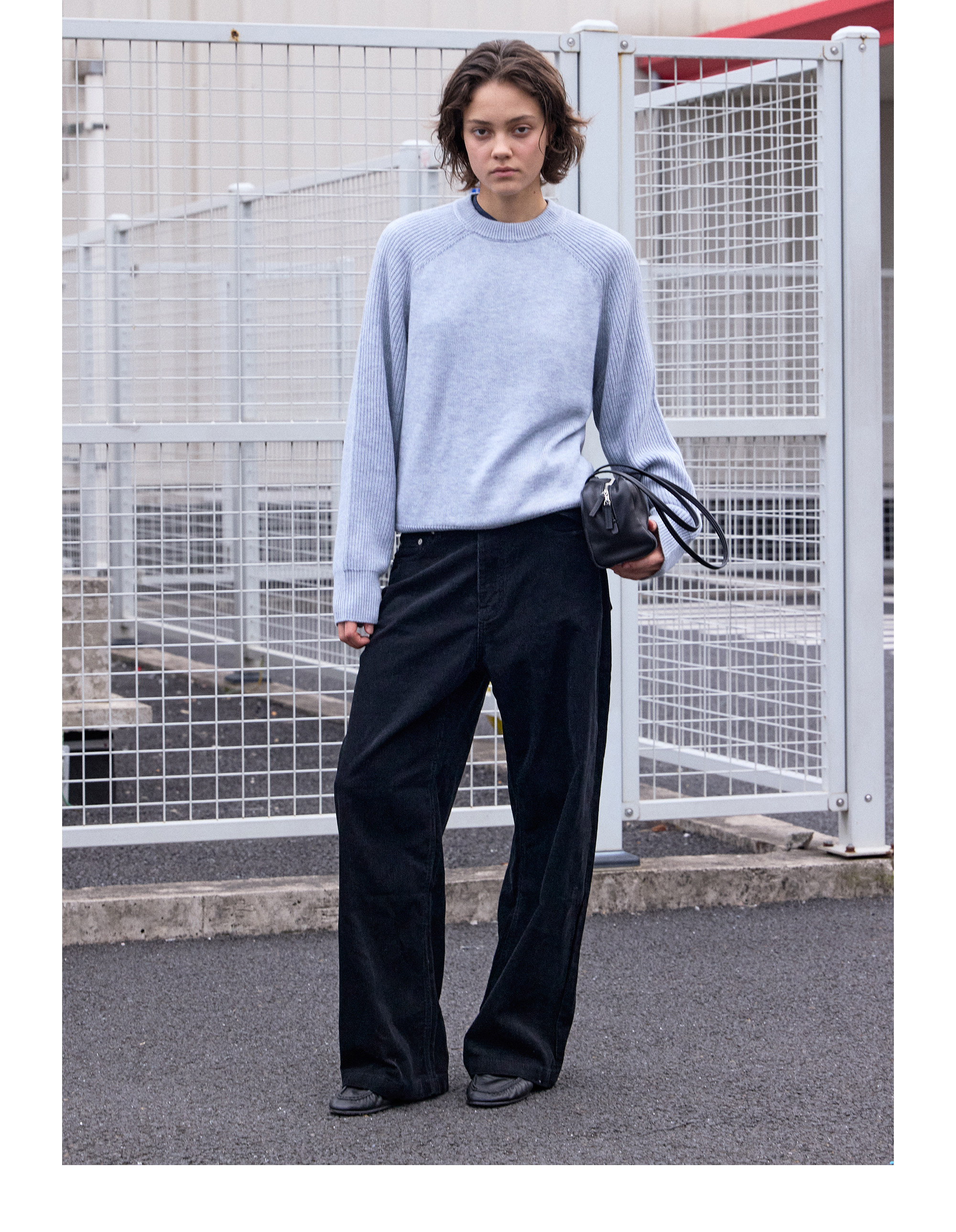 VLABMADE Light Wash Wide-Leg Trousers