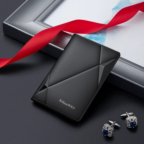 Мужской ультратонкий маленький антимагнитный картхолдер, кожаный чехол для водительских прав