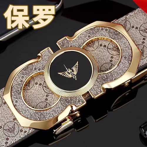 Ремень, высококлассная пряжка, трендовые универсальные штаны, из натуральной кожи