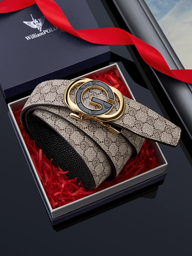 Мужской ремень-поло Ralph Lauren из натуральной кожи, мужской ремень с автоматической пряжкой, новинка 2025 года, модный молодежный высококачественный брендовый ремень