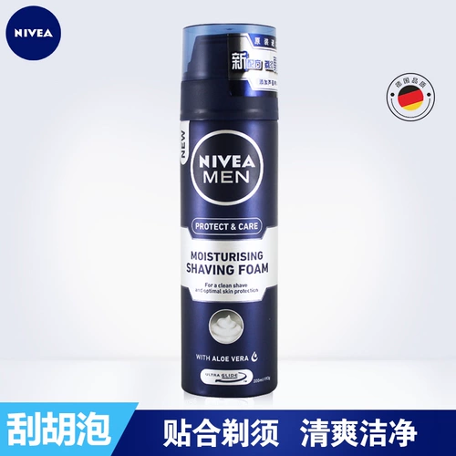 Nivea, пена для бритья, успокаивающее освежающее увлажняющее смягчающее средство после бритья, 200 мл