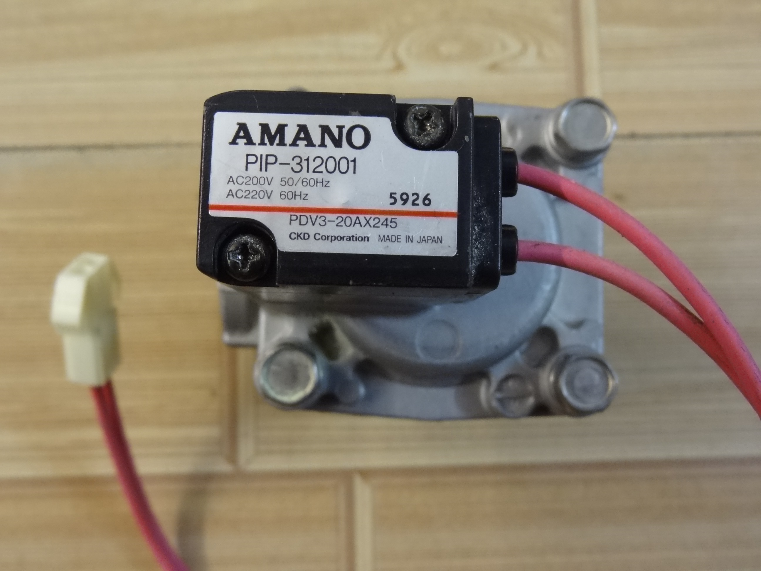 Import and tear gas full capacity AMANO solenoid valve PIP-312001 AC220V PDV3-20AX245 CKD