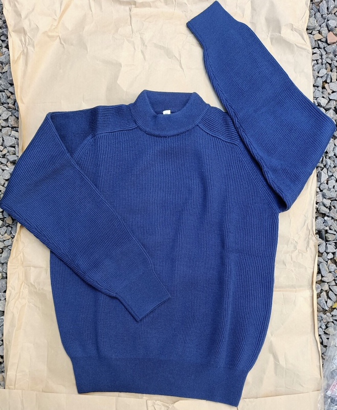In-Stock Men's 02 Model Flight Sweater Set, Pure Wool Sweater and Pants, Half-High Collar, Wool Thermal Sweater and Pants
