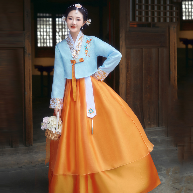 韓国の衣装スーツ大人女子学生パフォーマンス祭り伝統的な韓国の衣装延辺パフォーマンスダンスドレススカート