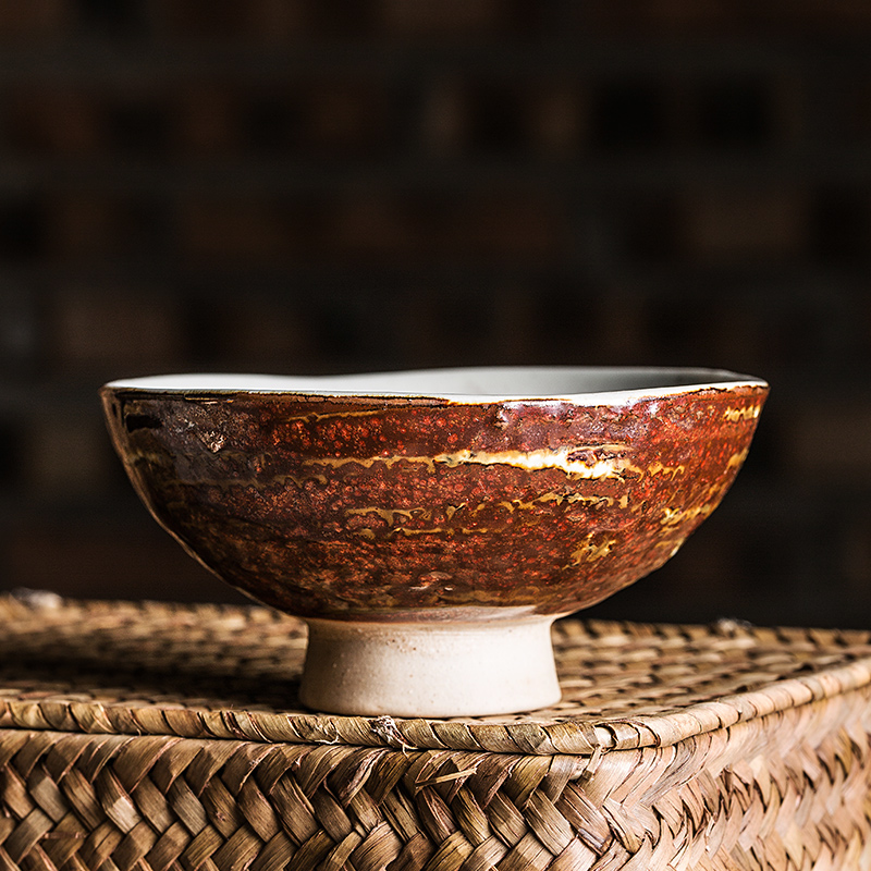 Japanese manual hand - made contracted household ceramic bowl bowl bowl restoring ancient ways rainbow such as bowl dish bowl dessert salad bowl dishes
