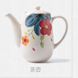 Nordic ins color hand - made European Japanese ceramic nozzle milk pot of milk as cans of milk cup coffee pot teapot juice maker