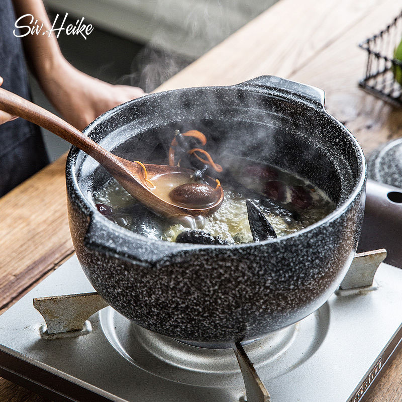 Japanese household kitchen large gas flame to hold to high temperature medical stone pot stew ceramic sand pot soup pot soup pot