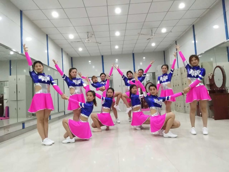 Chuyên nghiệp thi đấu cổ vũ tùy chỉnh quần áo nhóm thể dục nhịp điệu trang phục nghệ thuật phổ biến thể dục dụng cụ đào tạo khiêu vũ quần áo trang phục khiêu vũ cha cha cha