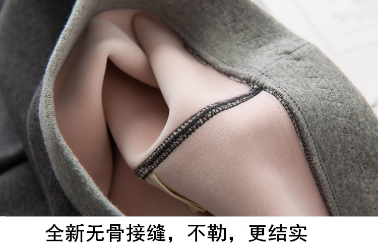 Mùa đông cotton mới cộng với quần legging nhung dày cho nữ mặc quần chân nhỏ cạp cao cạp cao cỡ chân đen quần ấm quần jean lửng nữ