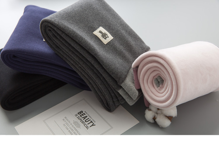 Mùa đông cotton mới cộng với quần legging nhung dày cho nữ mặc quần chân nhỏ cạp cao cạp cao cỡ chân đen quần ấm quần jean lửng nữ