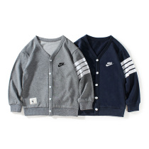 Nike Dontresses 2022 Autumn Clothing New Boy Coats Thin childrens knitted sweatshirt Long sleeves CUHK Scout woman