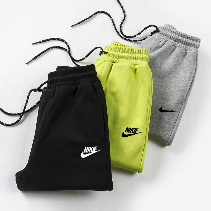 Niketon boy's pants plus velvet winter children's casual loose warm sports pants women's trousers and trousers