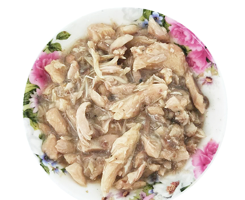 Mèo ăn nhẹ hải sản có hương vị gà đóng hộp 85g thịt trắng màu thực phẩm ướt gói thịt mèo thịt cá dính mềm - Đồ ăn nhẹ cho mèo hạt catsrang 5kg