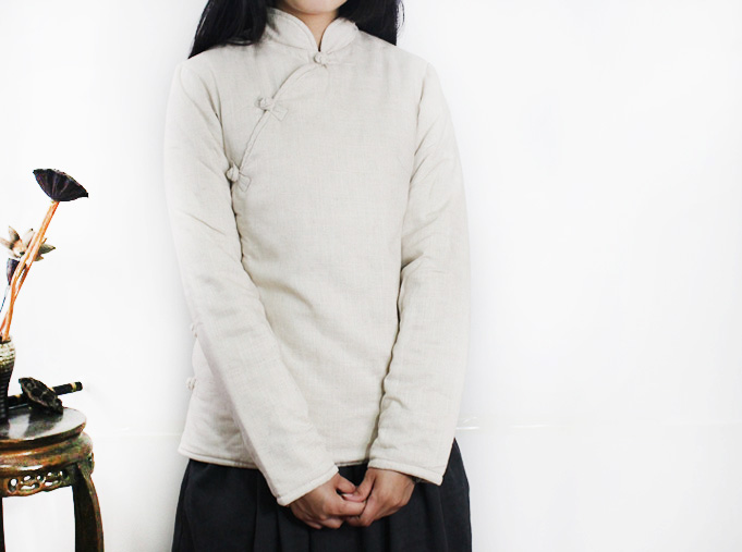 Áo khoác cotton và cotton nhỏ cotton retro phong cách Trung Quốc một phần gió quốc gia nhỏ áo bông nữ mùa đông tùy chỉnh kích thước lớn 51 - Bông phao dáng dài nữ