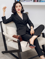 Suit suit Femininity goddess fashion high-end interview formal work clothes Business suit small suit spring new
