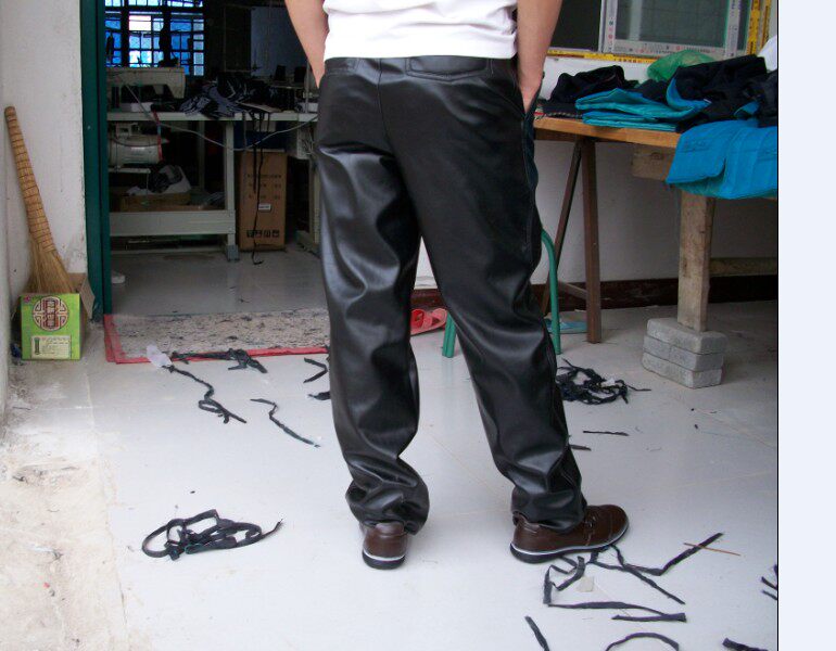 Pantalon cuir homme droit pour hiver - Ref 1484272 Image 40