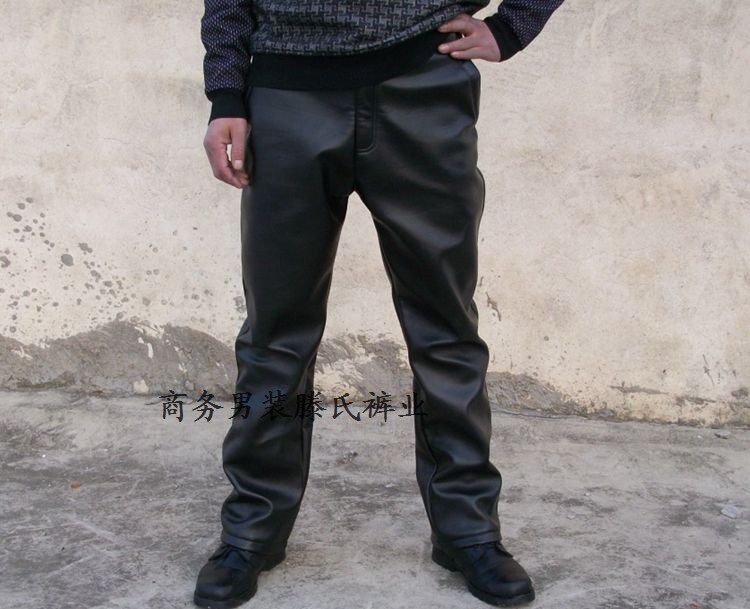 Pantalon cuir homme droit pour hiver - Ref 1492804 Image 19