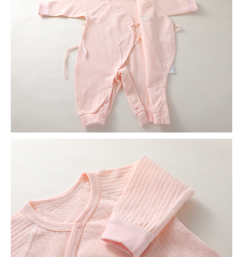 Quần áo sơ sinh cho bé sơ sinh 0-3 tháng mùa thu cotton cho bé sơ sinh tu sĩ quần áo mùa xuân và đồ ngủ mùa thu jumpsuit mỏng - Áo liền quần shop quần áo trẻ em gần đây