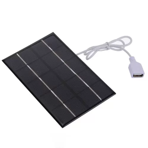Портативная USB -солнечная панель зарядное устройство 5W 5V USB2.0 Port Solar Pan