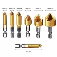 7IN1 HSS COUNTINK BIT SET 5 Flute 90 градусов 6-19 мм