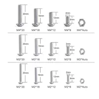 480pcs Button Head 12 -й размеры набор винтов и гайки, M2 M3 M4 stee