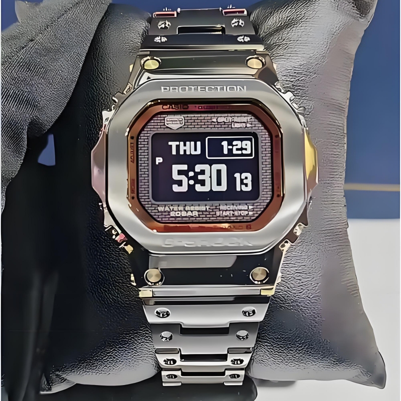 Casio 50Th Anniversary Mip Screen Gshock Solar Radio Wave Bluetooth Gold Nugget Watch for Men Gmw-Bz5000
