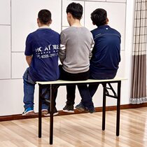 Simple Folding Table Rectangular Training Table Pendulum Stall Table Outdoor Learning Desk Meeting Strip Table Dining Table IBM Table