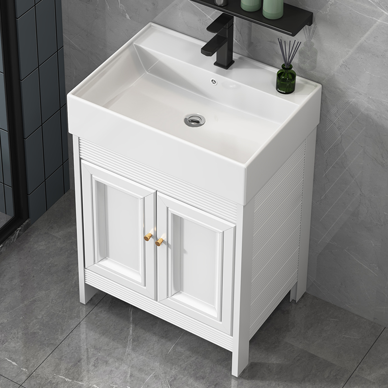 German Ossati Floor Wash Washbasin Cabinet Composition Small Household Type Bath Cabinet Integrated Basin Dressing Room Wash table