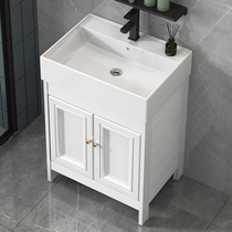 German ossatti floor wash washbasin cabinet Composition small family type bath room cabinet integrated basin toilet washing table