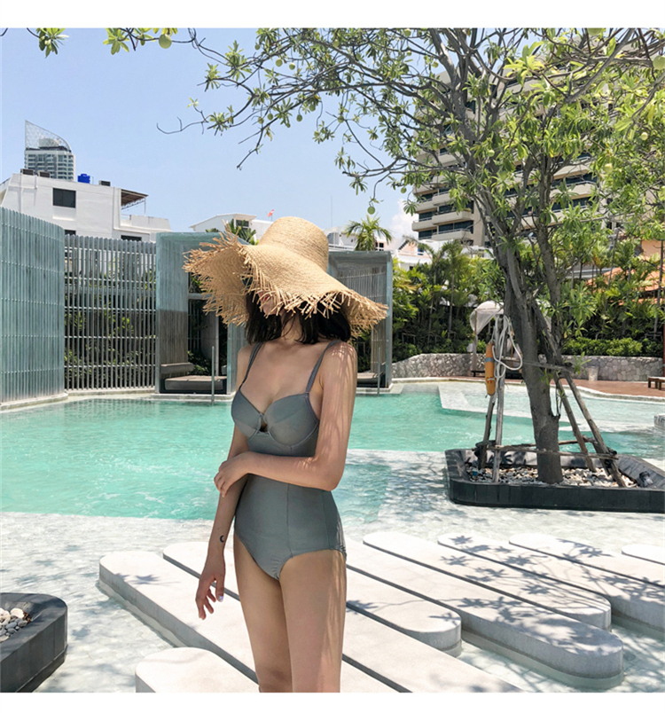 2019 Spring/Summer Skinny Swimsuit Green/M