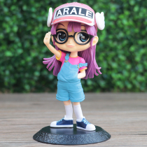 Qposket Arale hand-made Arale powder hair IQ Dr Xiayun toy ornaments model cake decoration gift