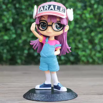 Qposket Alale model Arale powder hair IQ Dr Xiayun toy ornaments model cake decoration gift