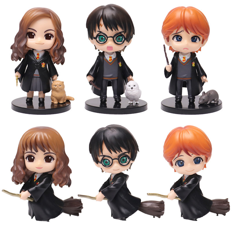 Q version Harry Potter Hermione Ron hand-operated peripheral model decoration doll doll toy cake decoration gift