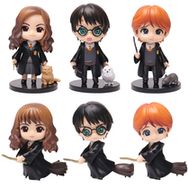 Q version of Harry Potter Hermione Ron hand-made peripheral model ornaments Doll Doll toy cake decoration gift