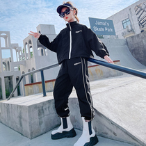 Girl Autumn Clothing Suit 2021 New Ocean Gas Loose Trendy Childrens Tennis Red Girl Sports Two Sets of Child